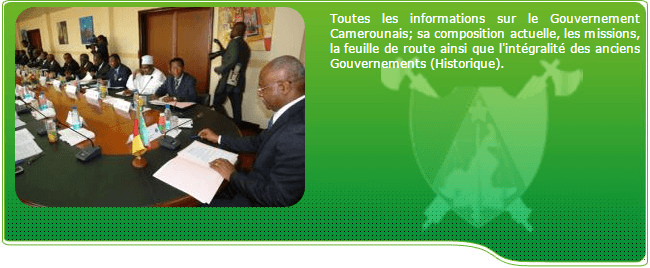 Portail du Gouvernement camerounais  Premier Ministre www.spm.gov.cm
